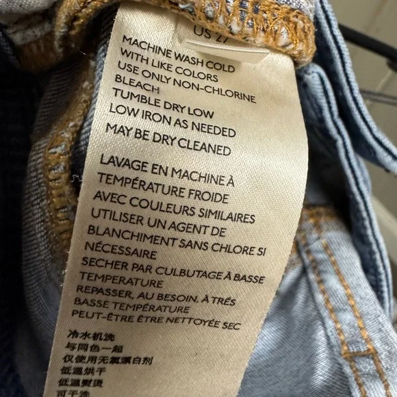 Pilcro Anthropologie Patchwork Jeans Size 27 Slim Boyfriend Light Wash Boho - Picture 8 of 12